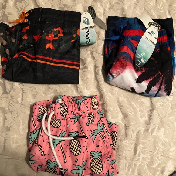 Macy's Other - Laguna Kids Swim Trunks from Macy’s NWT (2 pair) & 1  pink w/ pineapples -used